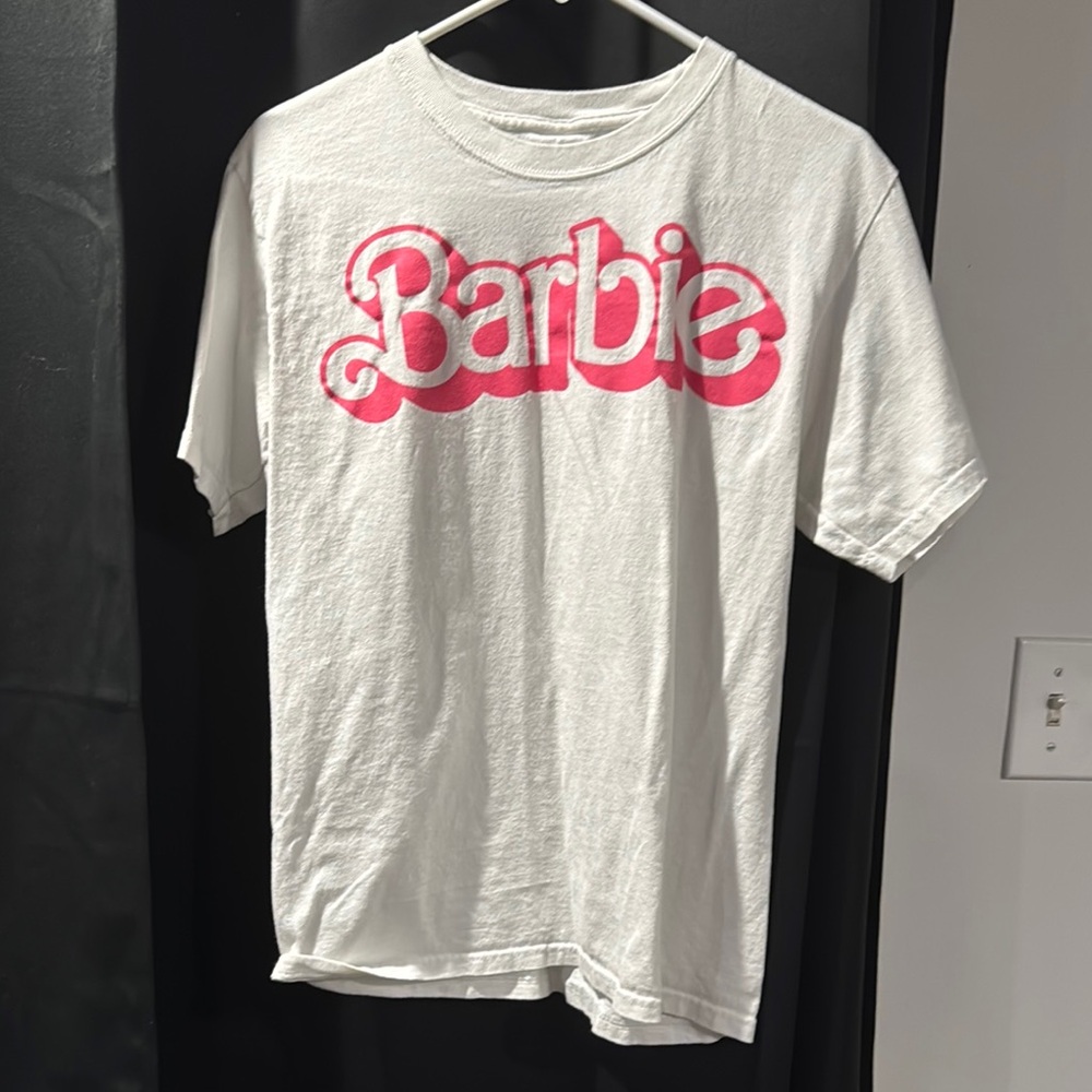 Barbie White and Pink Short Sleeve Tee